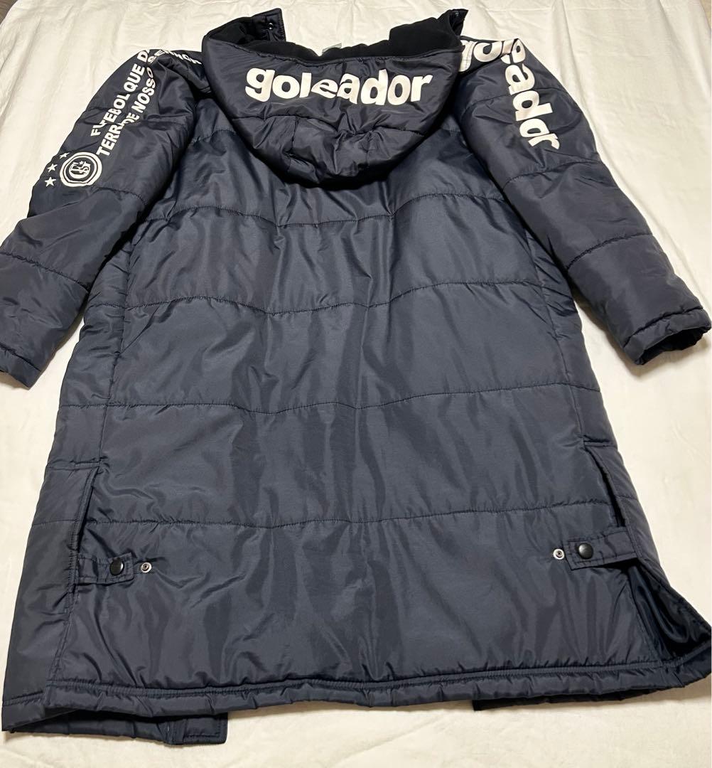 お値下げgoleador ゴレアドールベンチコート ネイビー フード付きMサイズ