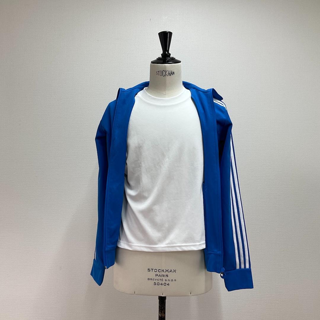 adidasカラートラックジャケット ジャージ　青