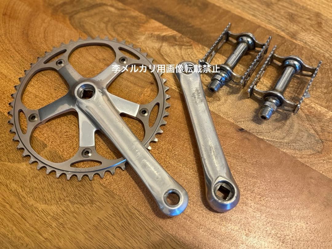 デュラエース7600クランク、チェーンリング、極東ペダルセットnjs バラ売×