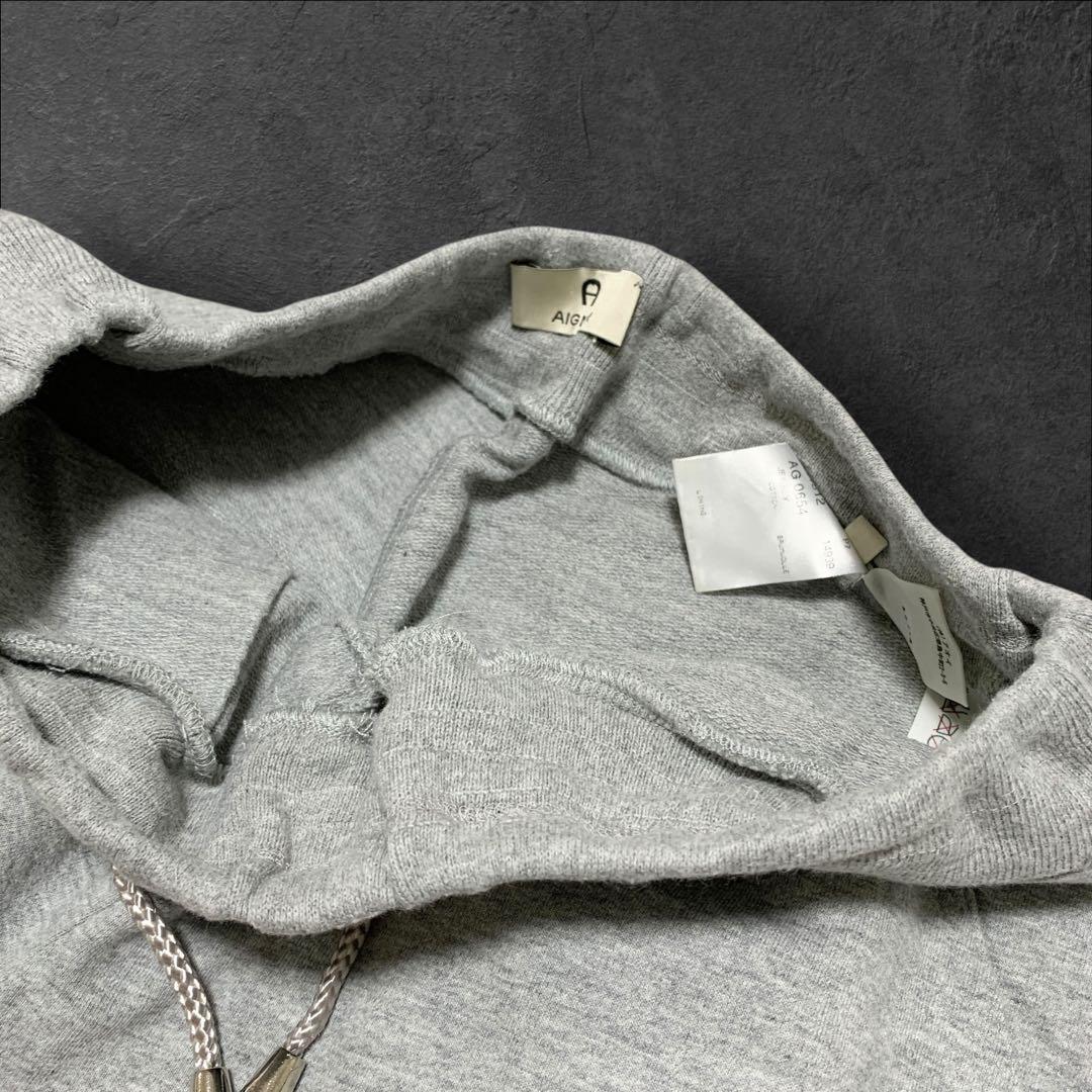 AIGNER アイグナー セットアップ ジャージ パーカー ロゴ刺繍 L