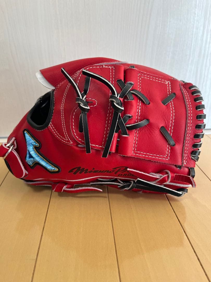 値下げ中　新品ミズノプロ ダイバーシティブルー　軟式オーダーグローブ