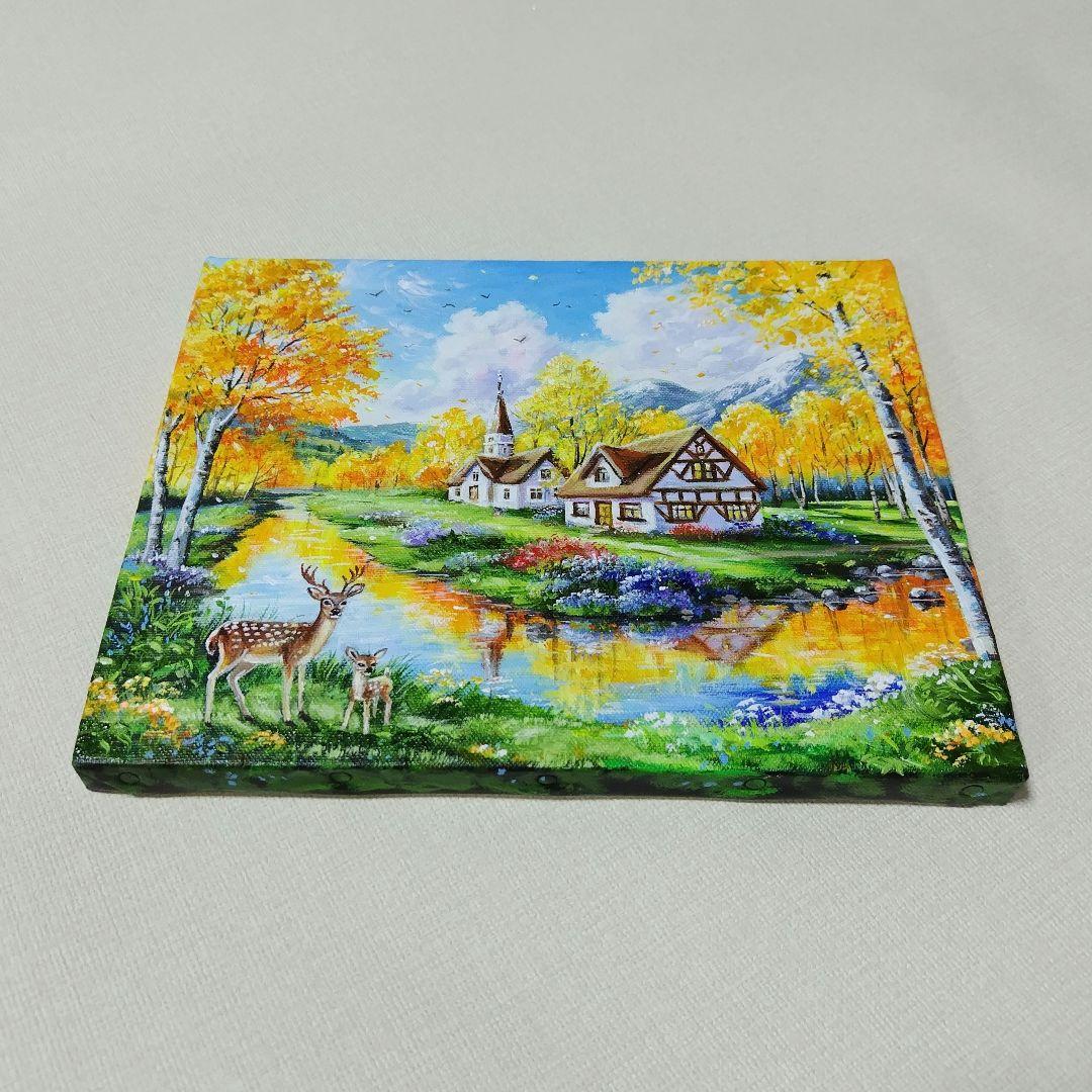 a*k様 【秋の到来】アクリル画 F3 風景画 絵画