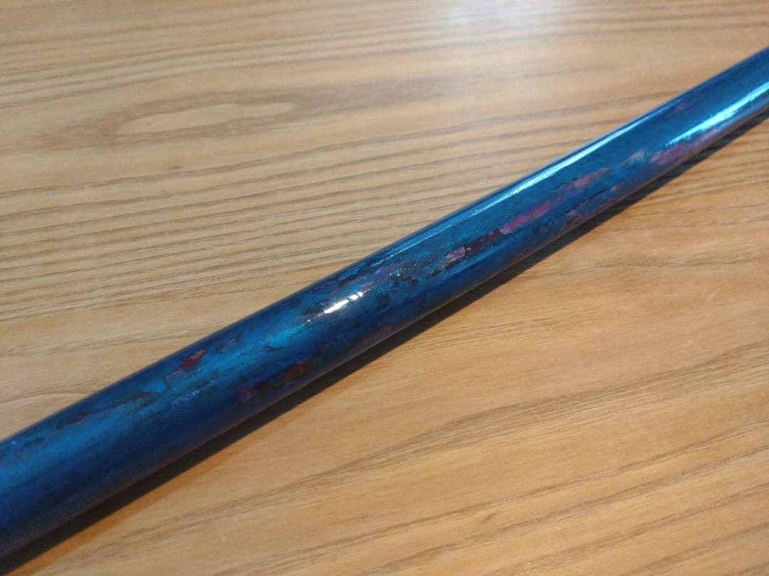 【ハンドメイド品】篠笛 京都篠竹 七本調子 七穴 お囃子 唄用 青③