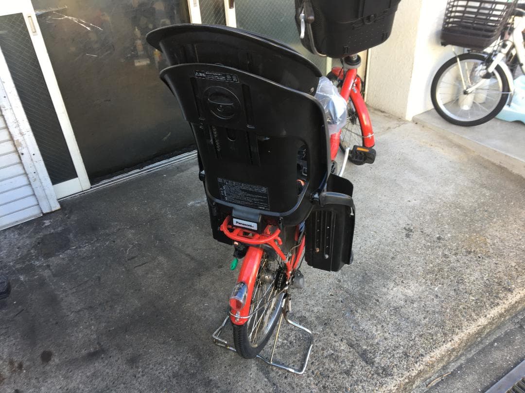 地域限定送料無料　ギュットミニ　13,2AH　三人乗り　赤　神戸市　電動自転車
