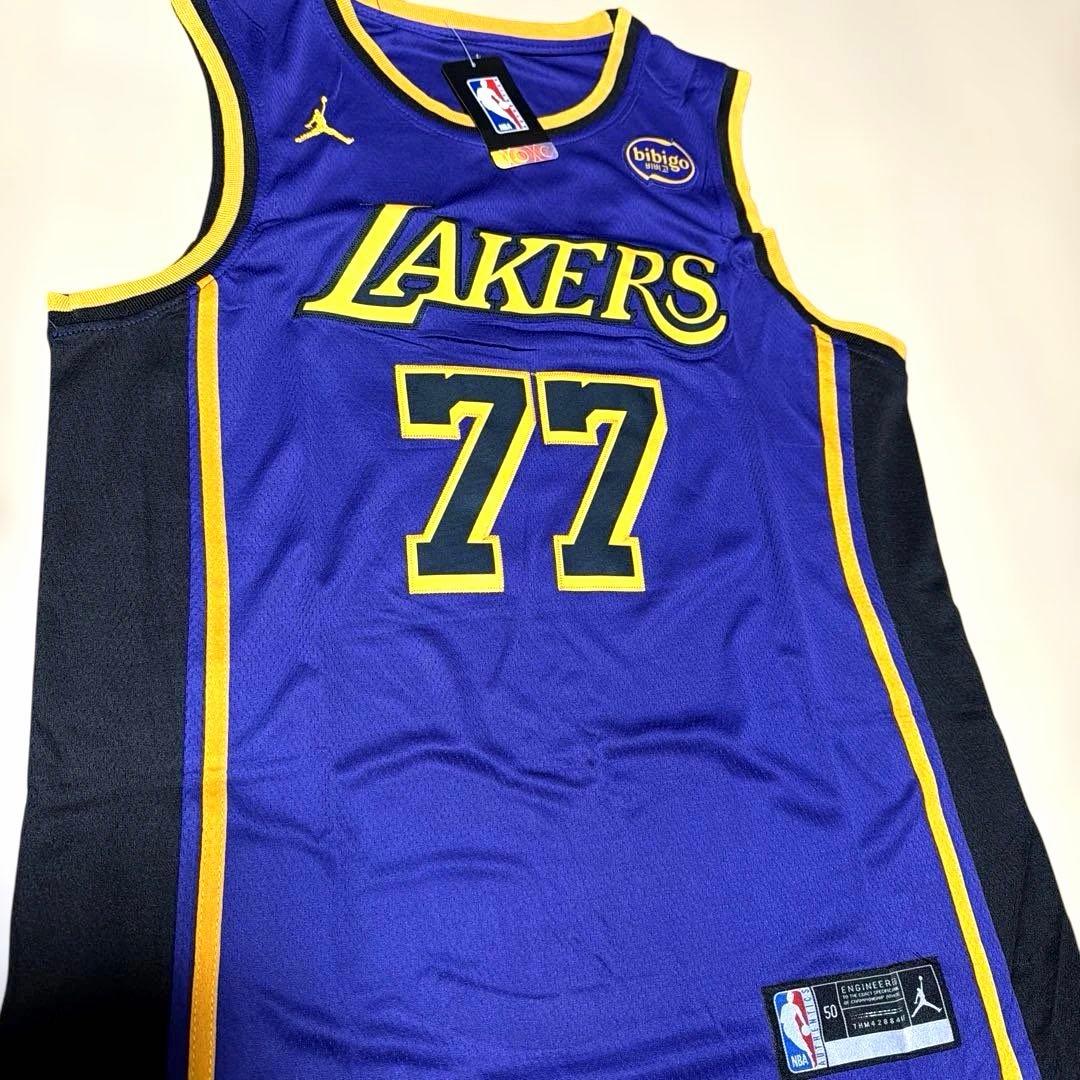 【NBA】レイカーズ ルカドンチッチ 背番号77番 バスケユニフォーム