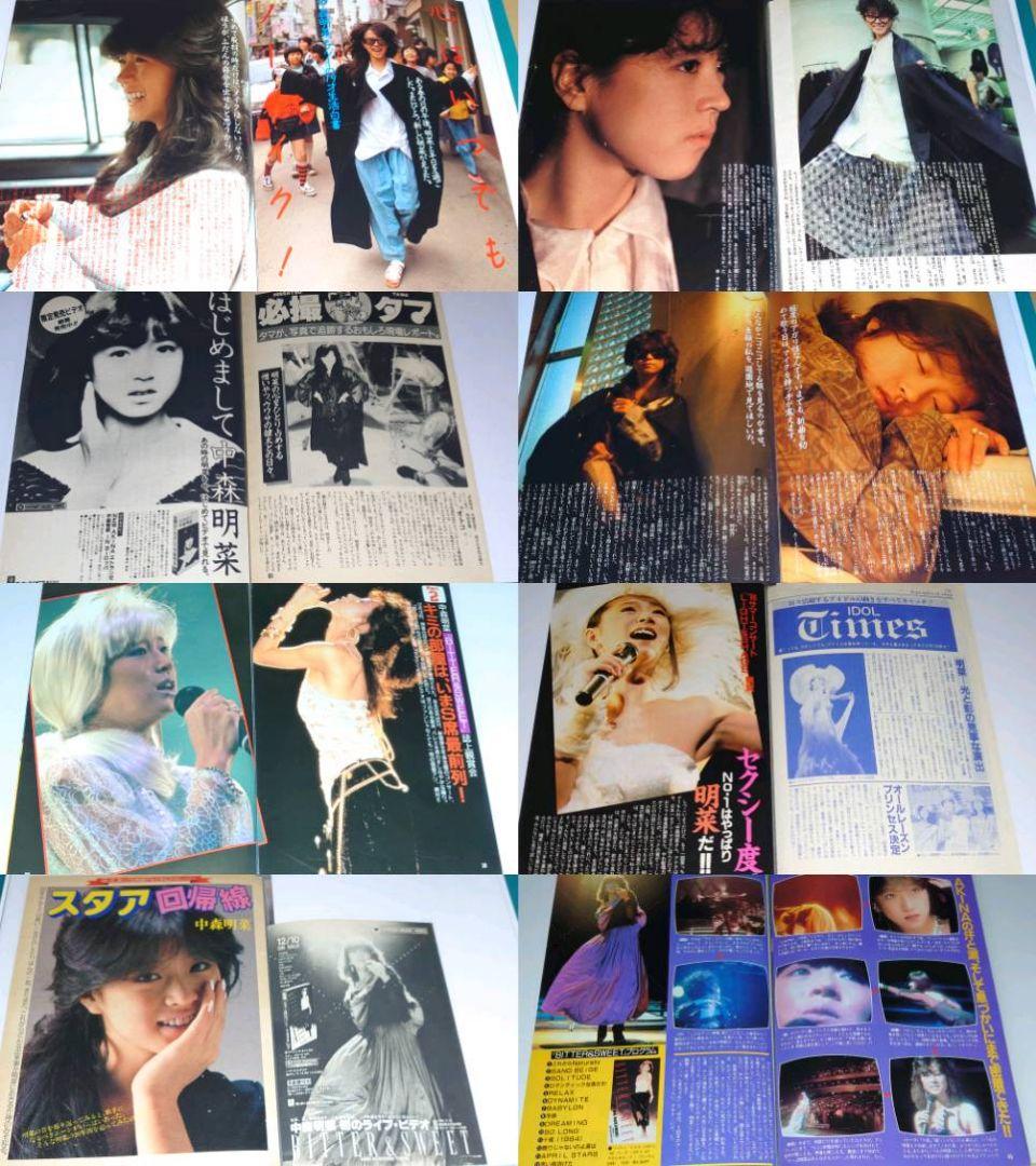 中森明菜　1982年〜1993年 大量　切り抜き　ファイル　2冊　120P