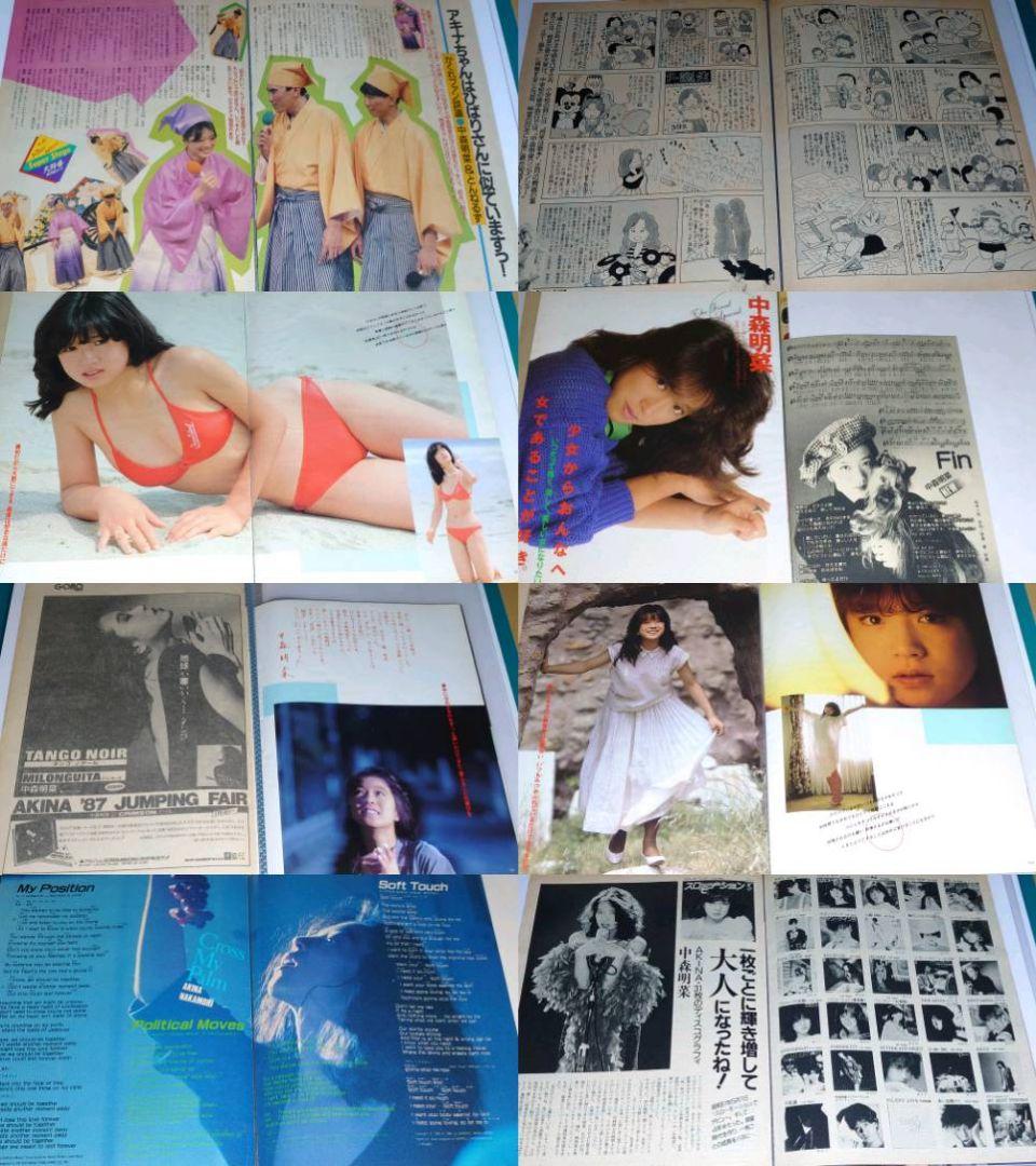 中森明菜　1982年〜1993年 大量　切り抜き　ファイル　2冊　120P