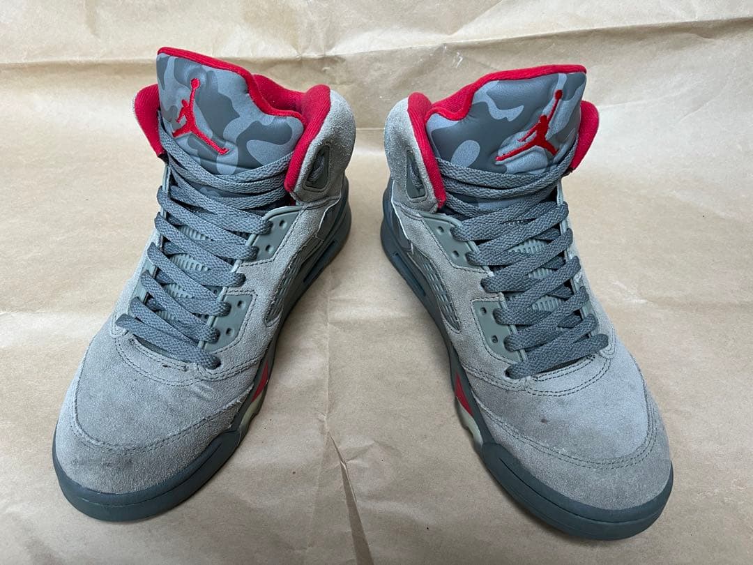 シューズ(男性用) JORDAN5 RETRO P51 CAMO 26.5 USED
