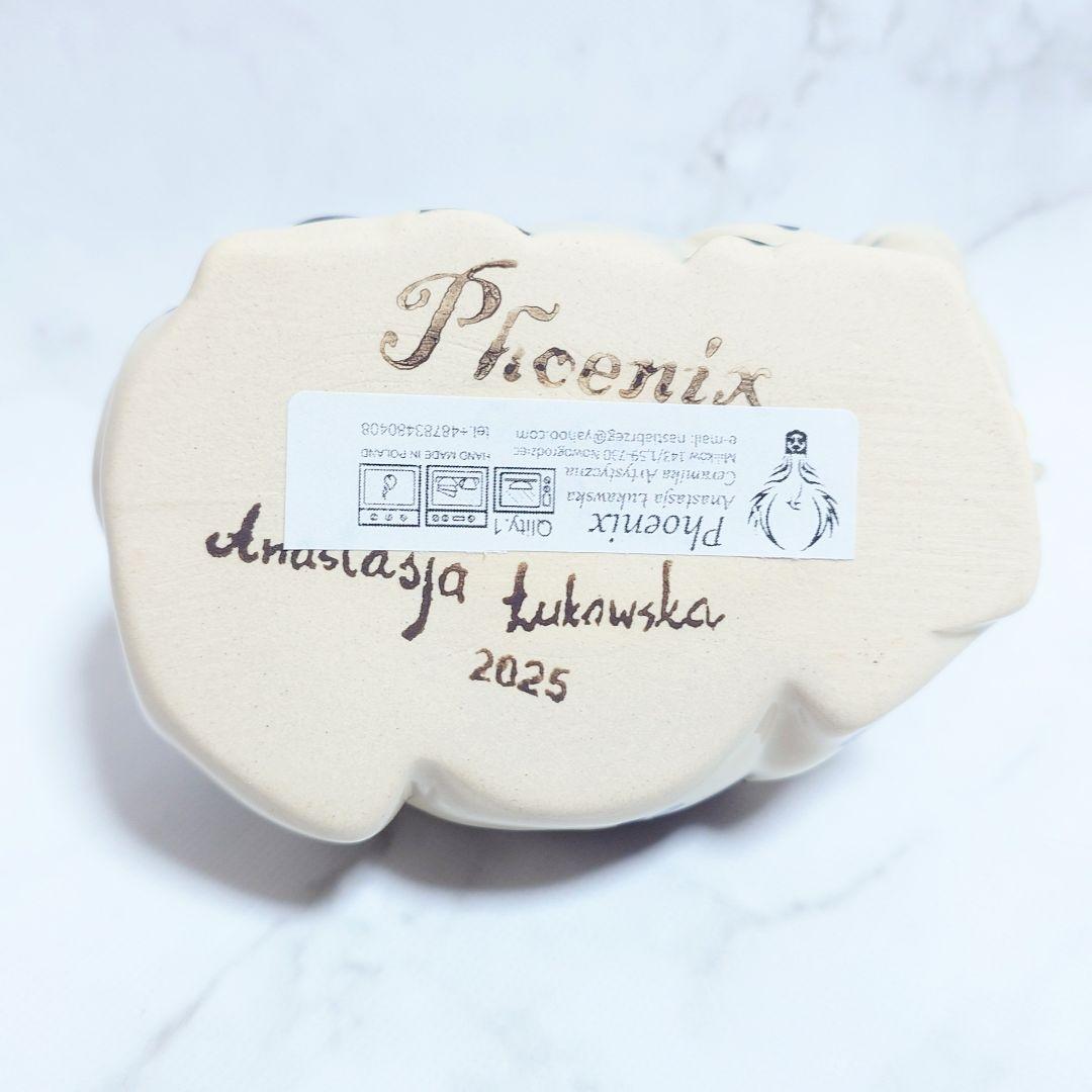 新品 ポーリッシュポタリー PHOENIX社 牛のボウル 小物入れ ②