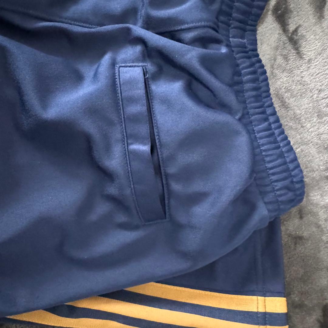 adidas ファイヤーバード トラックパンツ XS ネイビー×イエロー