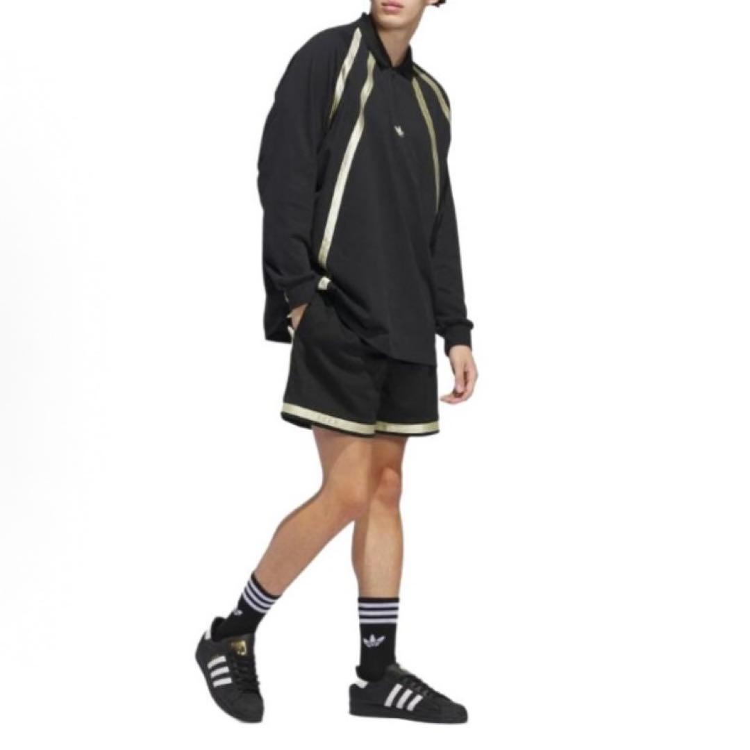 海外限定XL ADIDAS ラグビー ポロTシャツブラック　IR6377