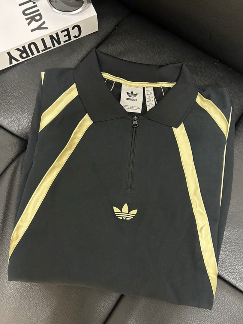 海外限定XL ADIDAS ラグビー ポロTシャツブラック　IR6377