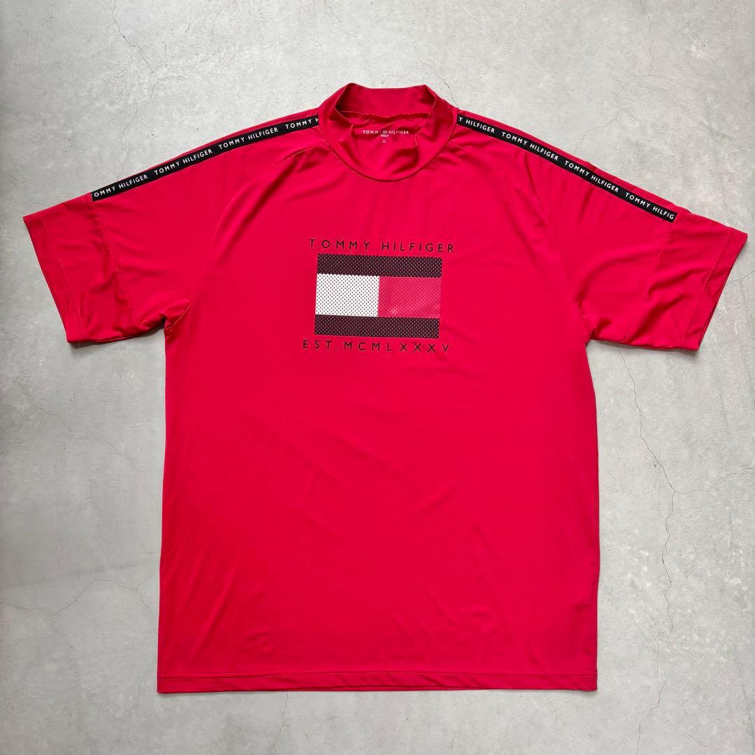   GOLF 半袖モックネックTシャツ XL 赤