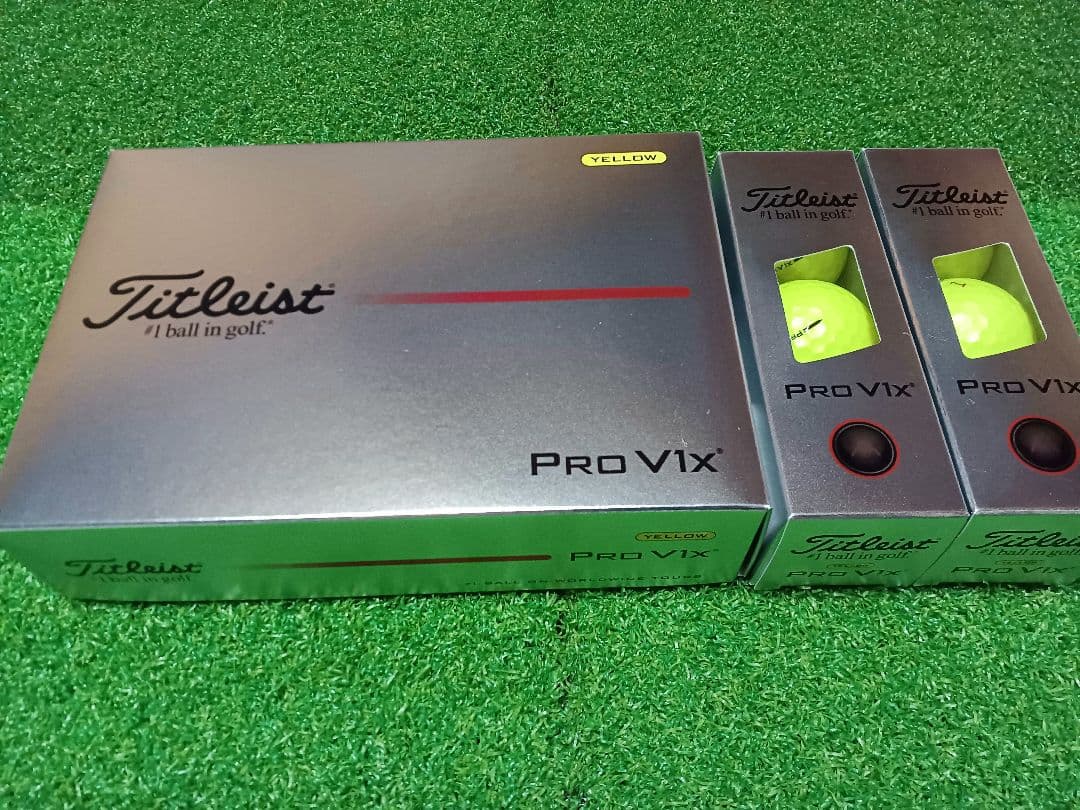 《6スリーブ》ゴルフボール タイトリスト Pro V1x　イエロー