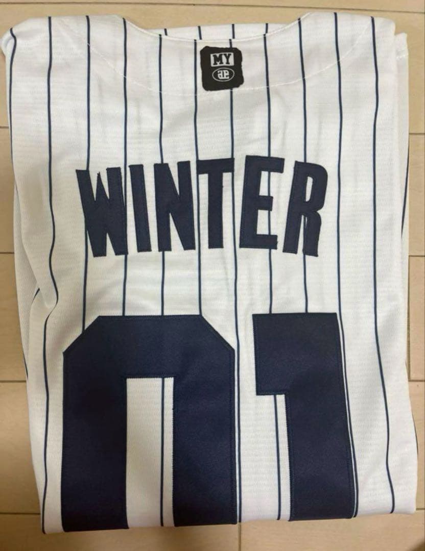 aespa WINTER ウィンター ベースボールユニフォーム Tシャツ