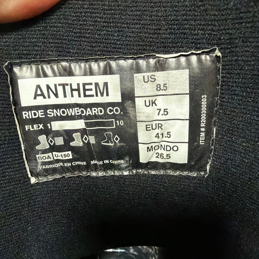 Ride Anthem スノーボードブーツ 8.5 26.5cm