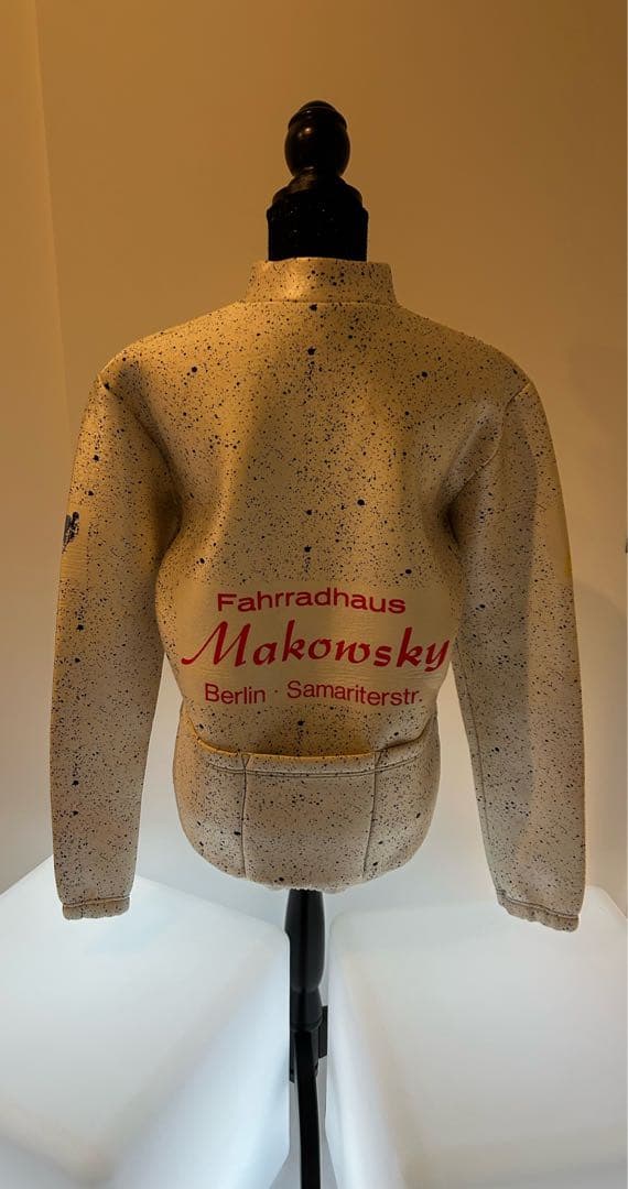 ✨Makowskiy✨サイクルジャケット白 スプレー模様✨希少✨一点物✨