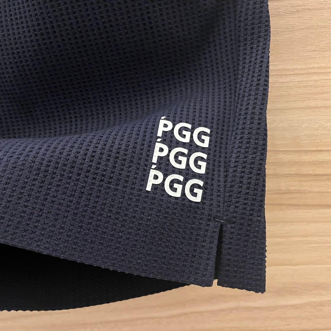 新品★28,600円 4（M）PGG パーリーゲイツ ロゴハーフパンツ 紺白