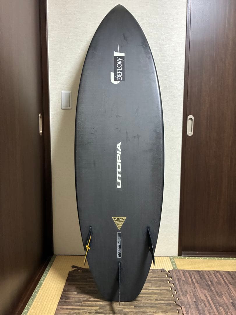 DHDサーフボードダークアーツカーボンUTOPIAブラックショートボード