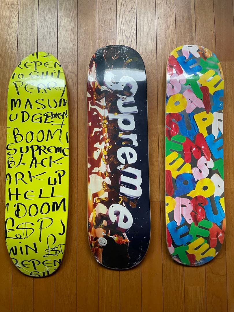 【￼新品未使用品】Supremeスケボーデッキ3枚セット