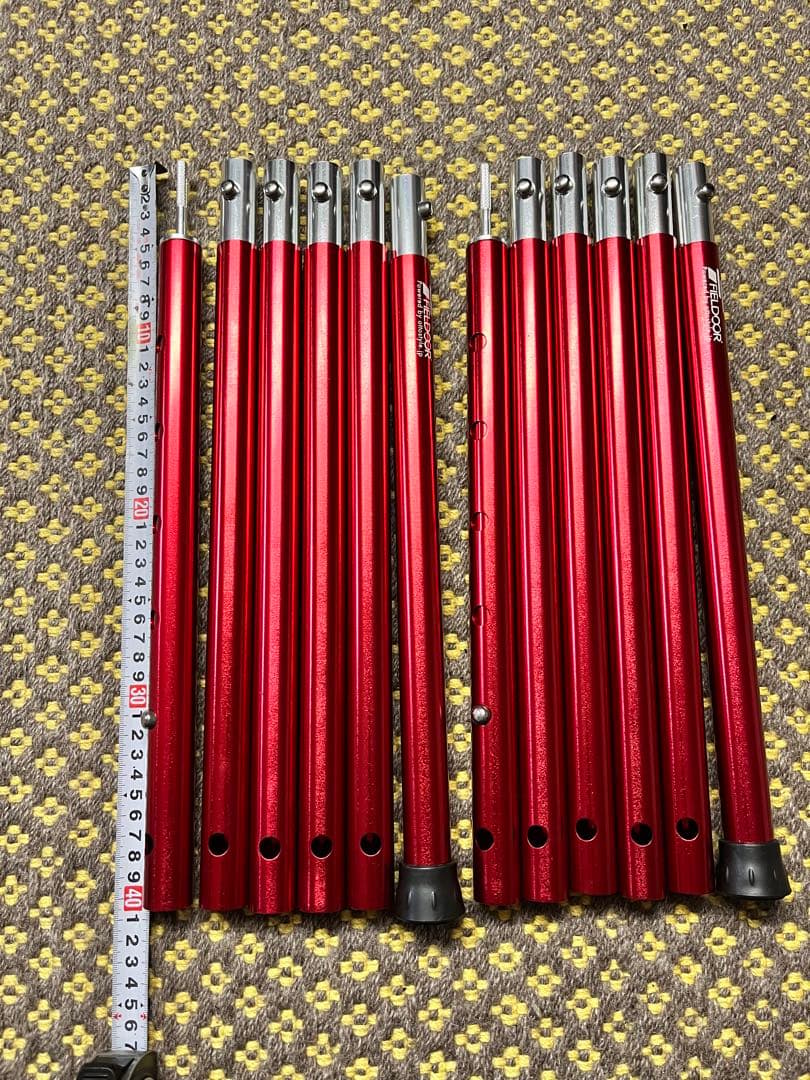 FIELDOOR アルミテントポール タープポール 直径24mm