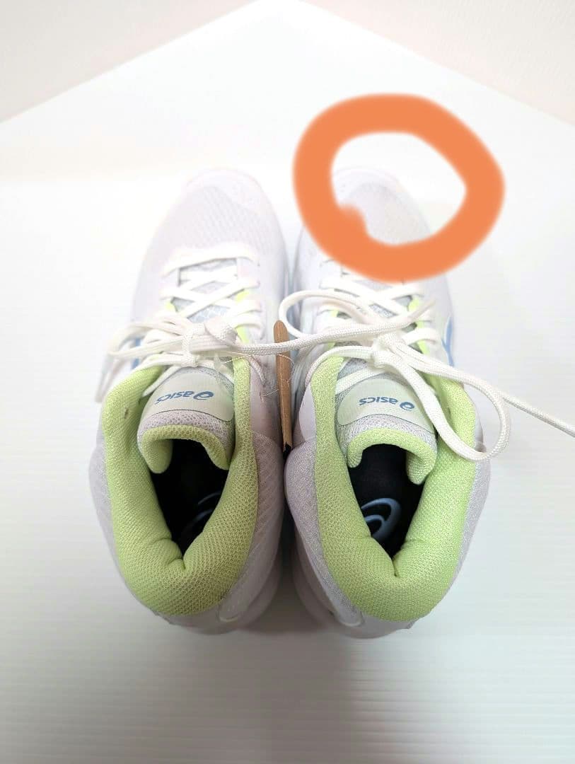 asics アシックスバスケットボールシューズ ホワイト/ライトグリーン25cm