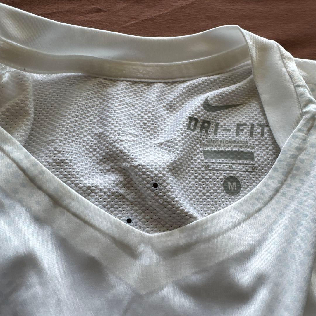 NIKE ナイキ テニスシャツ M ナダルモデル 白