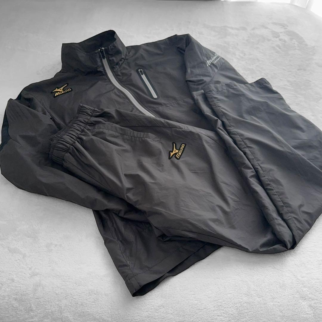 【美品】Mizuno Pro ジャケット パンツ 上下セット グレー メンズ L
