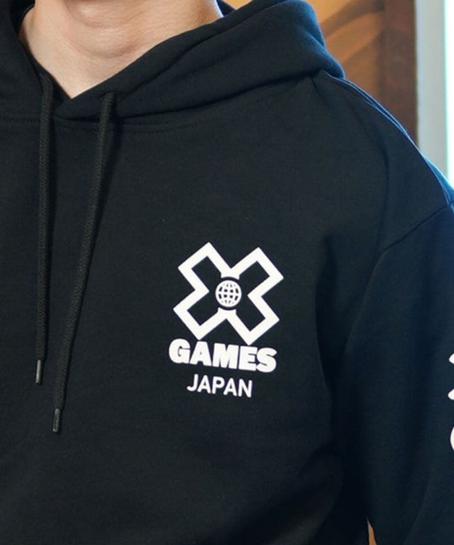 ★新品未使用★ムラサキスポーツ限定×X-GAMES コラボパーカー M 黒★