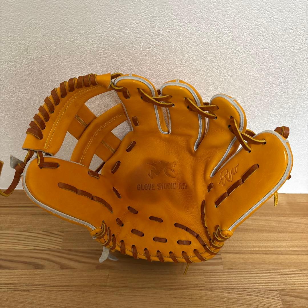 未使用 型付けのみ美品 GLOVE STUDIO RYU KIC型 内野手 硬式