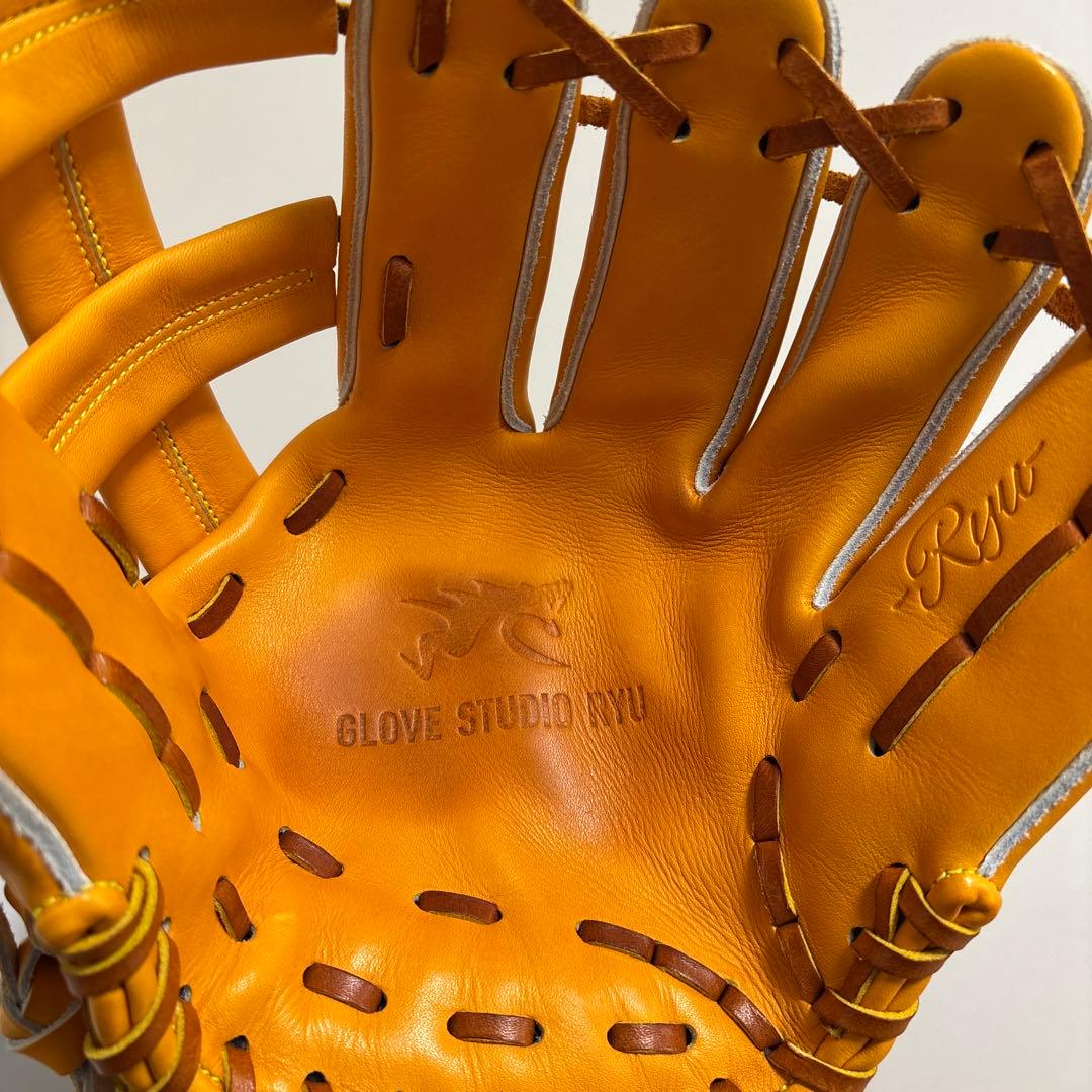 未使用 型付けのみ美品 GLOVE STUDIO RYU KIC型 内野手 硬式