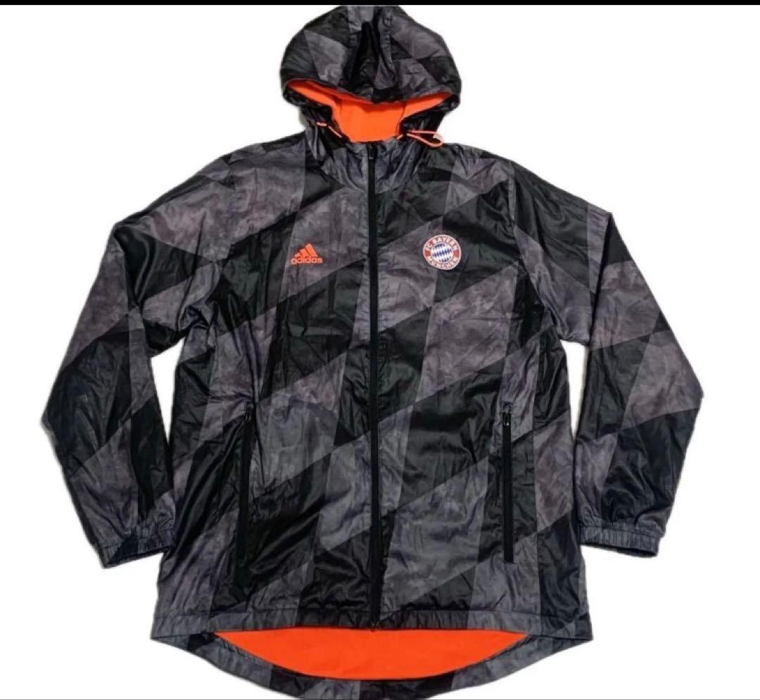 adidasFCBayernMunchen 大き目メンズM90sロゴ刺繍男女兼用