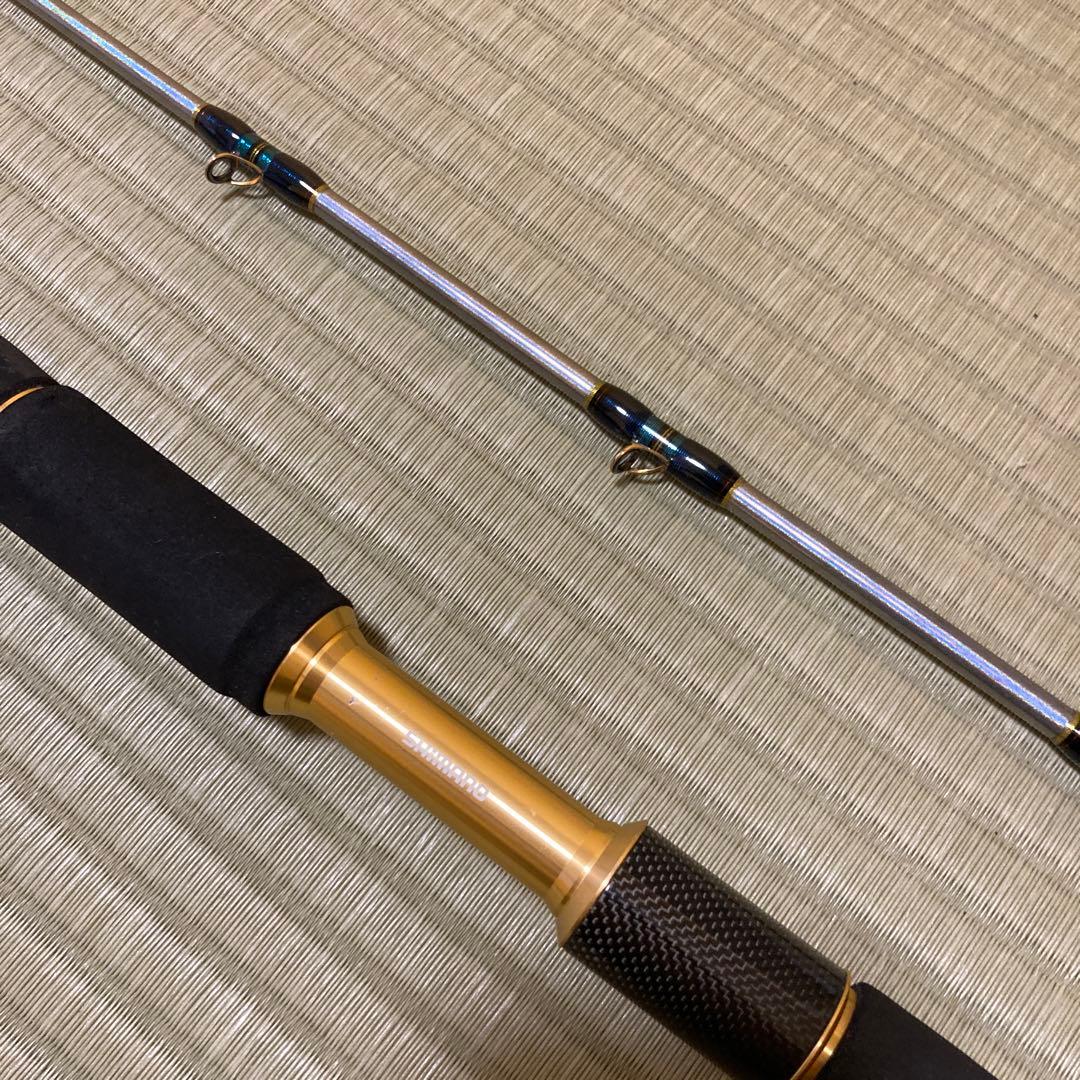 【美品】シマノ海攻青物リミテッドM H240 煌きマジョーラパールホワイト