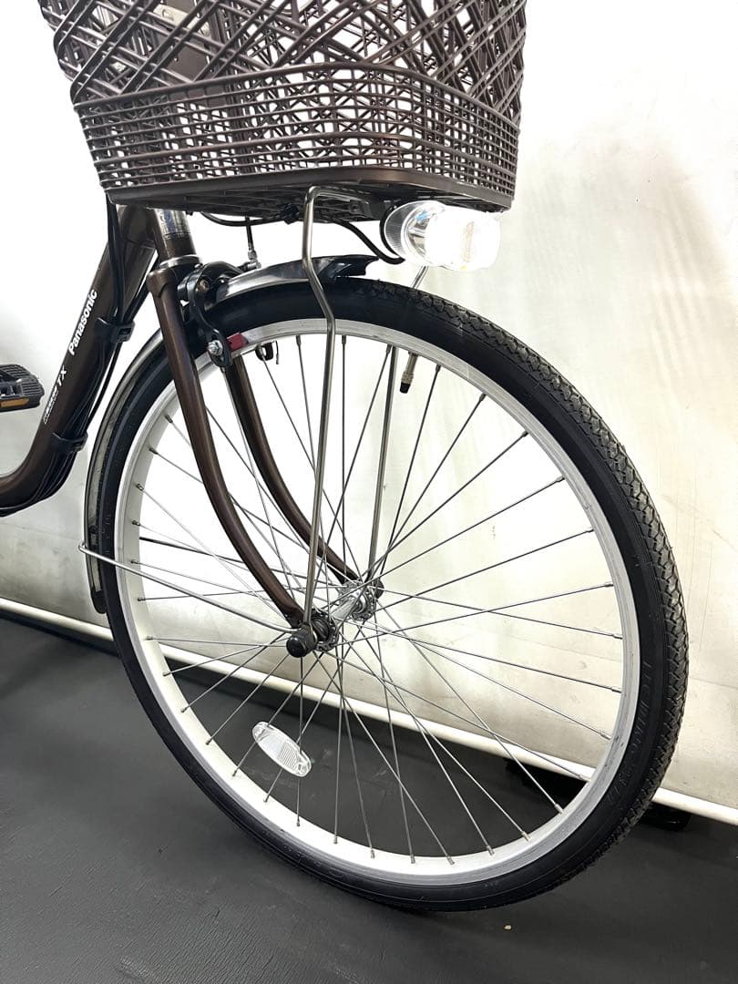 1年保証 送料無料　パナソニック　ビビ　24インチ　茶色　電動アシスト自転車