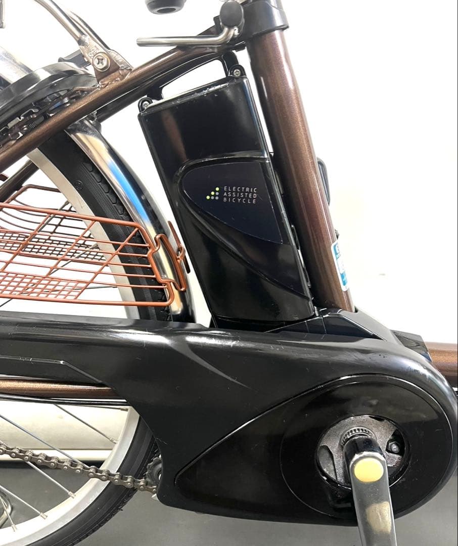 1年保証 送料無料　パナソニック　ビビ　24インチ　茶色　電動アシスト自転車