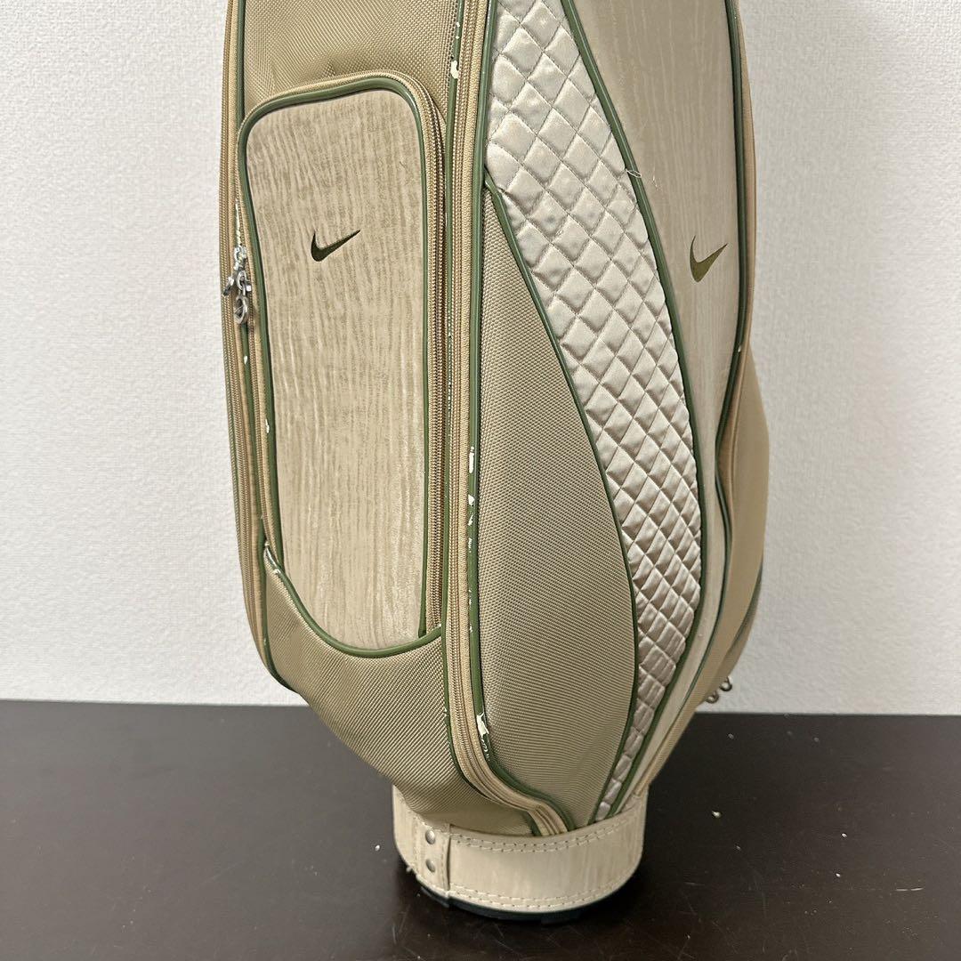 NIKE GOLF 希少キルティング キャディバッグ 5分割 ベージュ×カーキ