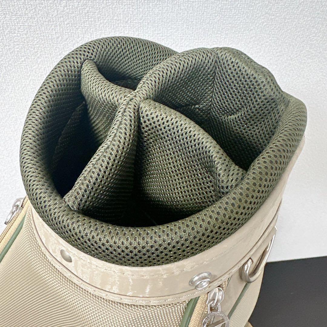 NIKE GOLF 希少キルティング キャディバッグ 5分割 ベージュ×カーキ