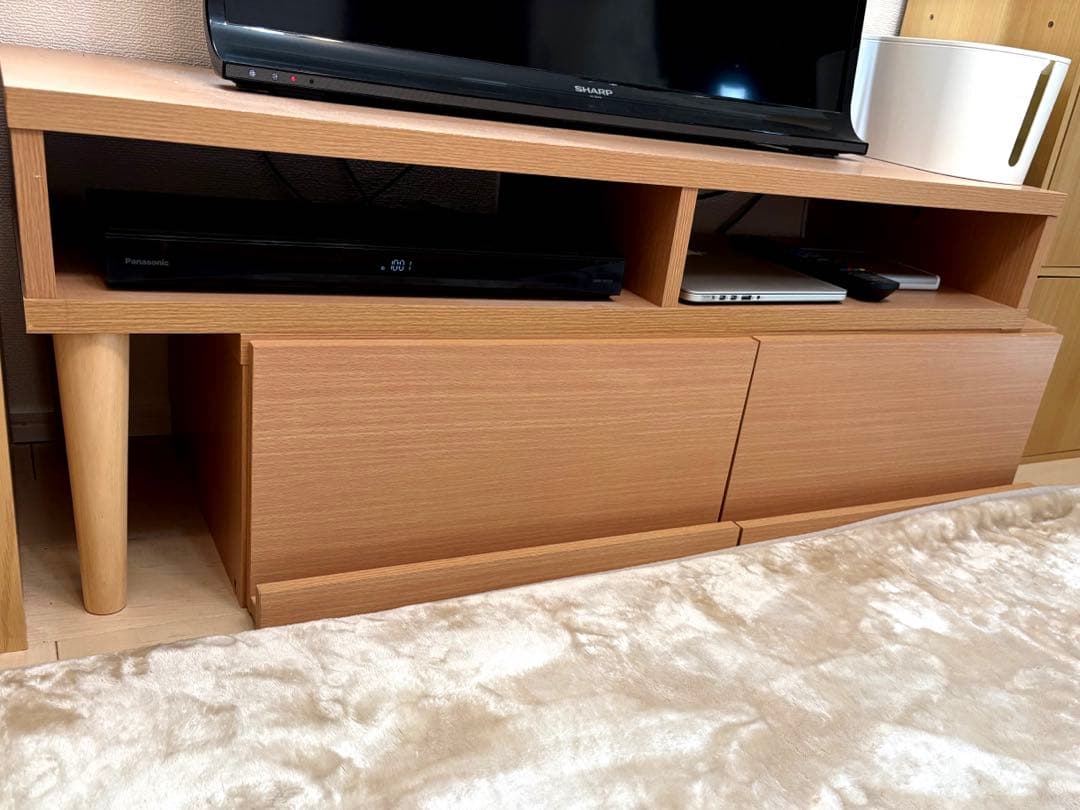 ナチュラル木製テレビ台