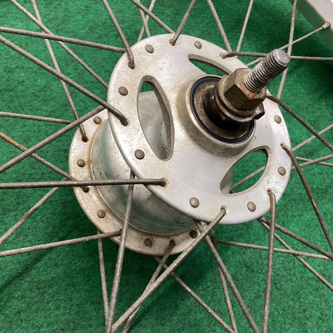 アルミホイール　20x1.75 前輪　タイヤ付　ハブダイナモ　フロント　J1端子