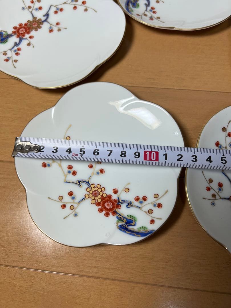 417 深川製磁　花型皿　5客　未使用