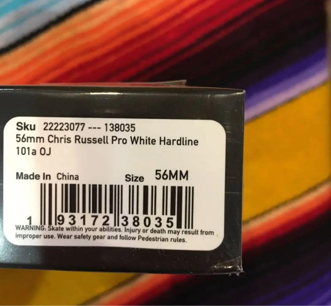 OJ スケートウィール 56mm クリスラッセルモデル　101A定価7900