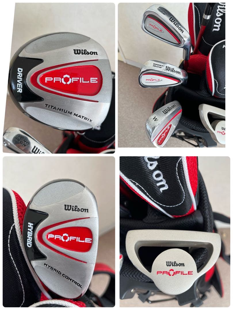 Wilson PROFILE統一ジュニアゴルフクラブ6本セット