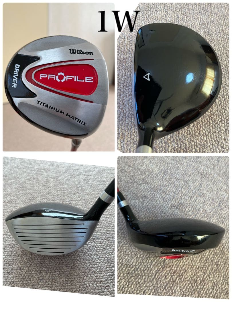Wilson PROFILE統一ジュニアゴルフクラブ6本セット