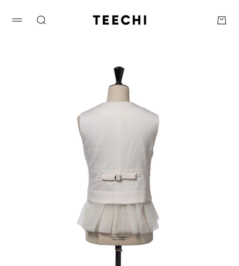 TEECHI チュチュテイルベスト　エアウール　ホワイト