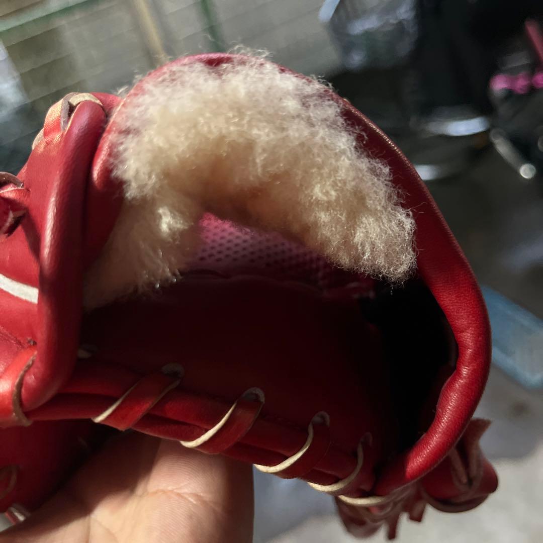 Mizuno 硬式グローブ 赤
