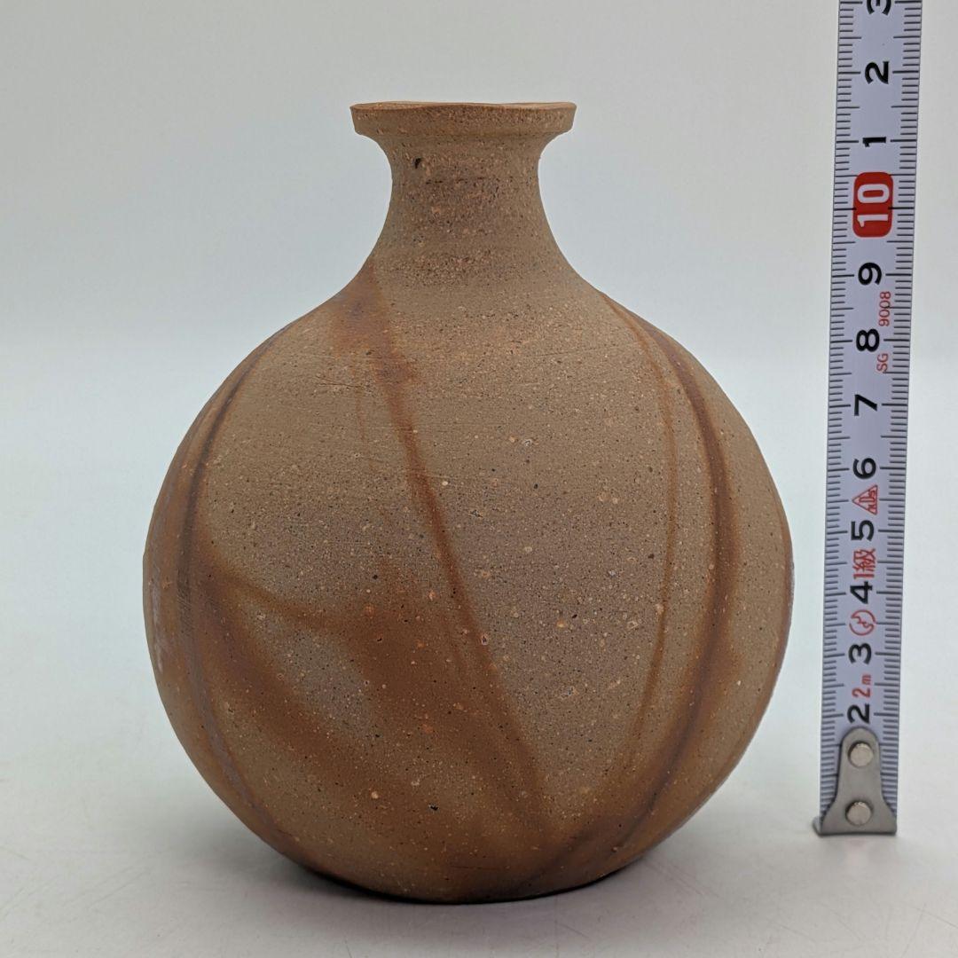 備前市無形文化財 森泰司 備前焼 緋襷徳利 共箱共布栞 酒器 とっくり 食器