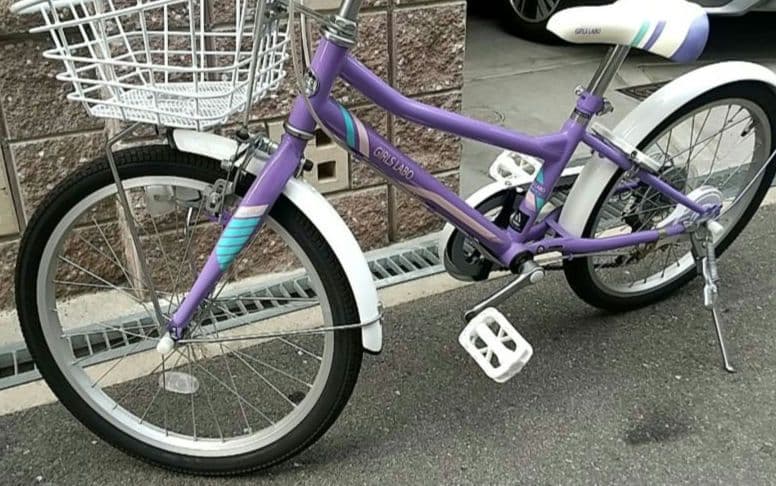 【大阪市内〜近郊引渡し】 子供　20インチ　あさひ　ガールズラボ 紫　変速