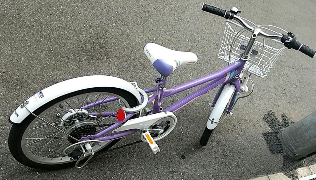 【大阪市内〜近郊引渡し】 子供　20インチ　あさひ　ガールズラボ 紫　変速