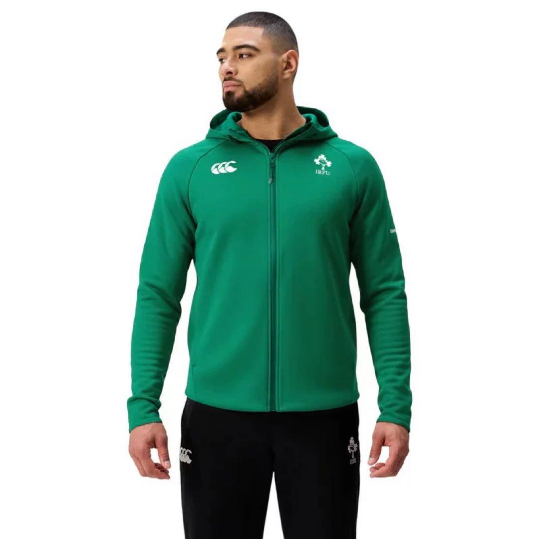 Canterbury ラグビー　アイルランド代表　選手用　フルジップパーカー　L