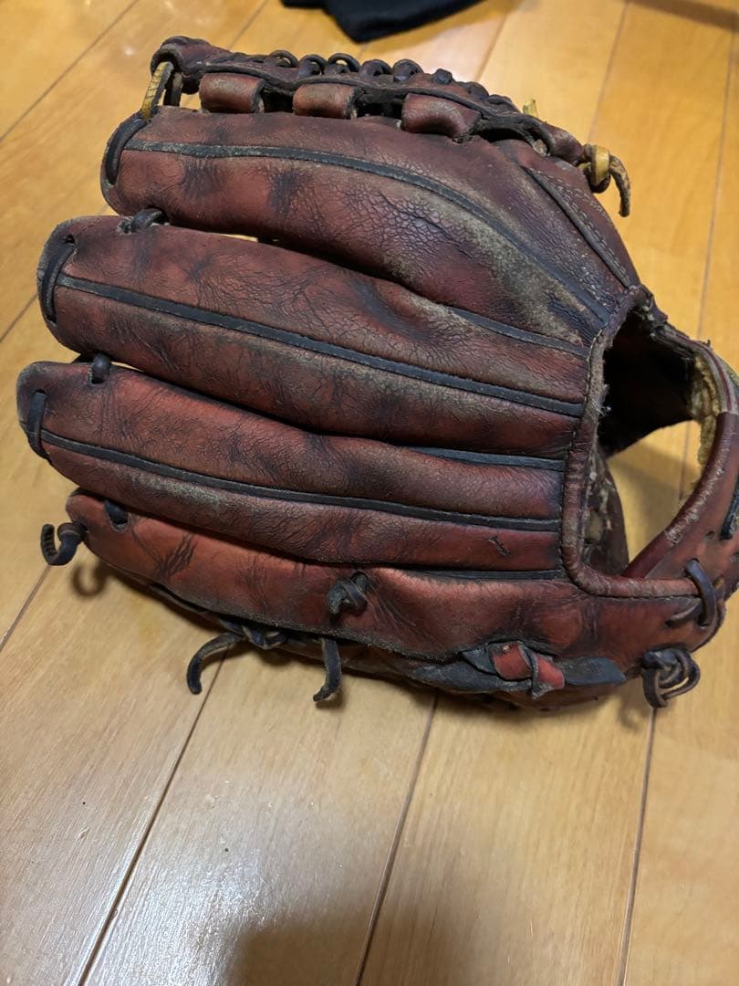 ミズノプロ　レッド　グラブ　硬式グラブ